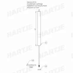 CONTEC Service Kit Drop-a-gogo Service Kit A: Luchtpatroon Incl. Versteleenheid, Voor 125 Mm Verstelbereik