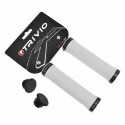 Trivio Handvat Diamond Grip Wit Lock-on Zwart - TRV-GR-011