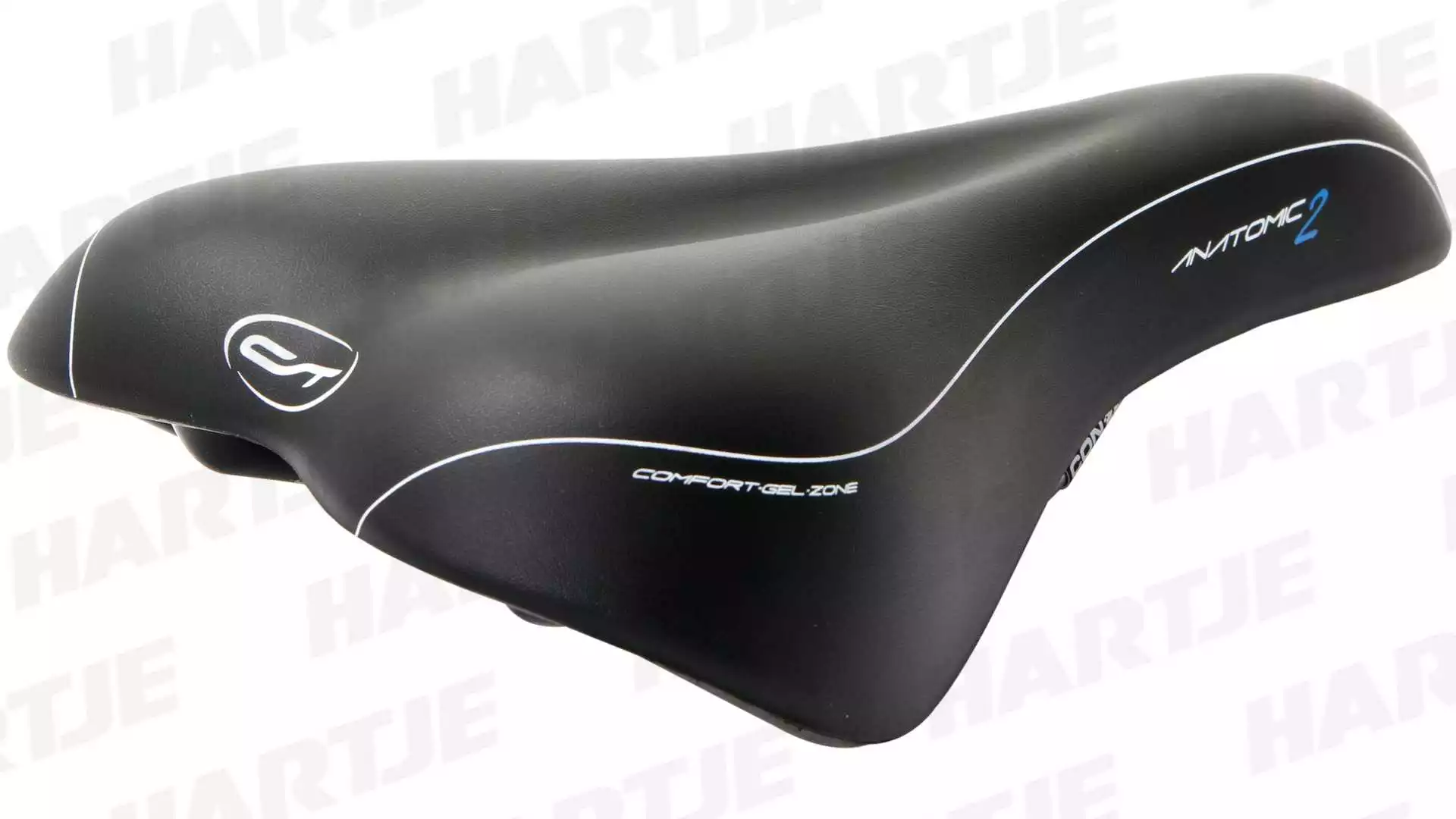 CONTEC Fietszadel Trekking Anatomic 2 Trekking Heren Zwart 1 CONTEC Fietszadel Trekking Anatomic 2 Trekking Heren Zwart