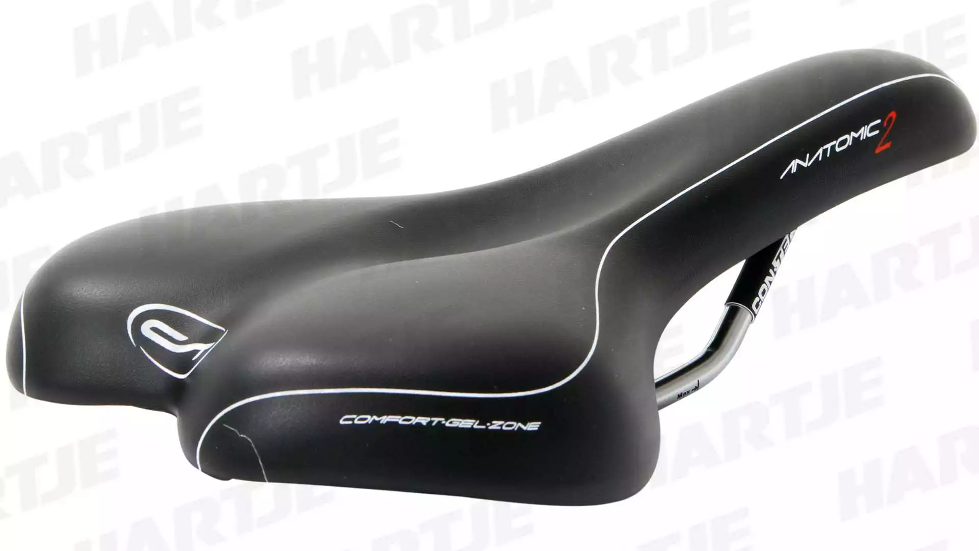 CONTEC Fietszadel Trekking Anatomic 2 Tsz Bow Zwart Unisex L 279mm X B 163mm 1 CONTEC Fietszadel Trekking Anatomic 2 Tsz Bow Zwart Unisex L 279mm X B 163mm