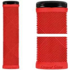 Lizard Skins Handvaten Strata Single Klemband Lock-on - Candy Rood - LOSTR500